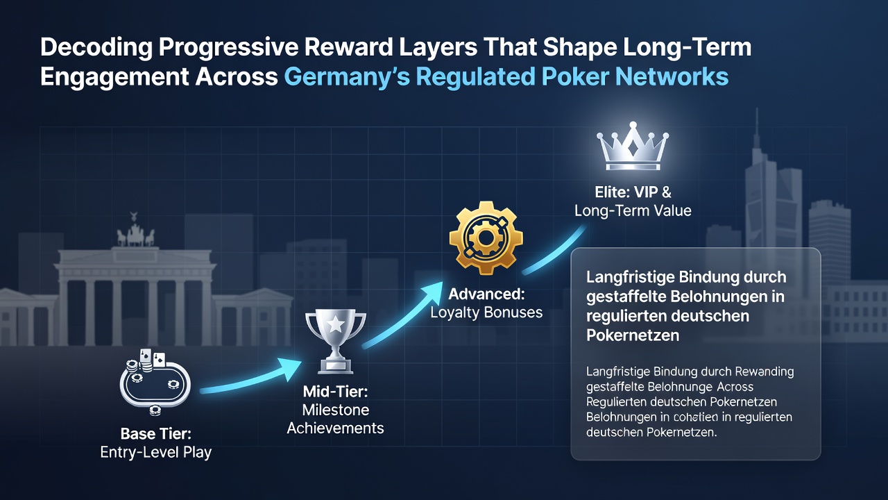 Gestaffelte Belohnungsebenen in regulierten deutschen Poker-Netzwerken