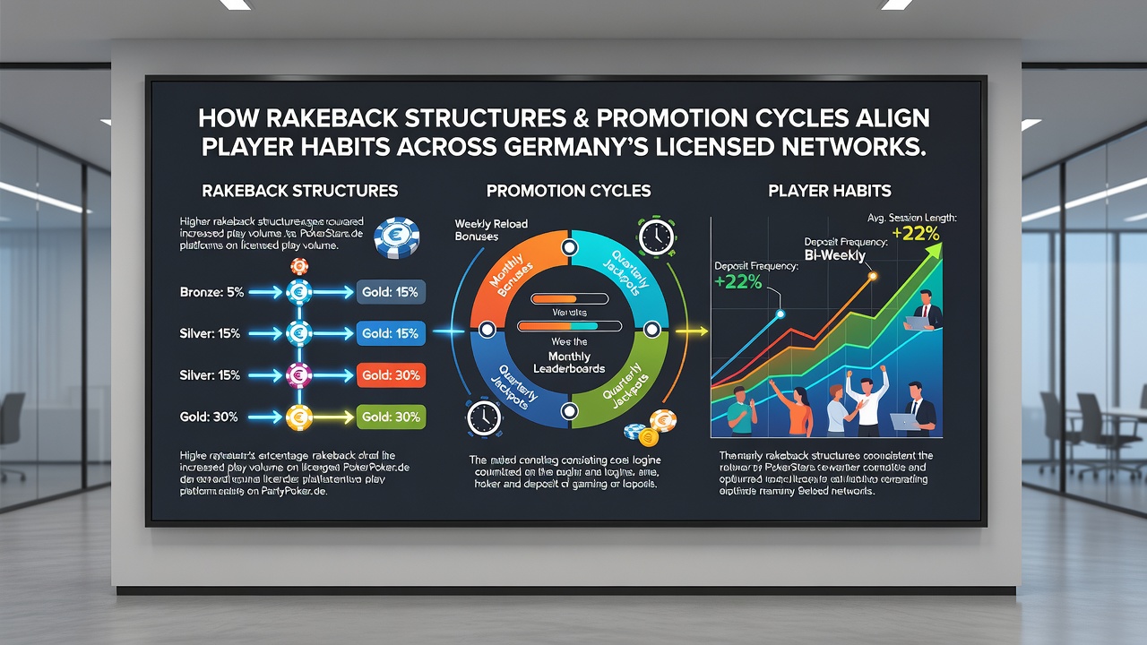 Grafische Übersicht über Spieleraktivitäten in Abhängigkeit von Rakeback- und Aktionszyklen