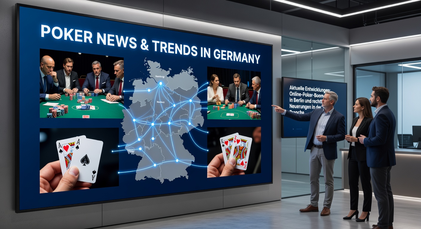 Aktuelle Tabelle der PPBL 1. Bundesliga mit Kaserne an der Spitze, Pokerchips und Spielkarten im Vordergrund