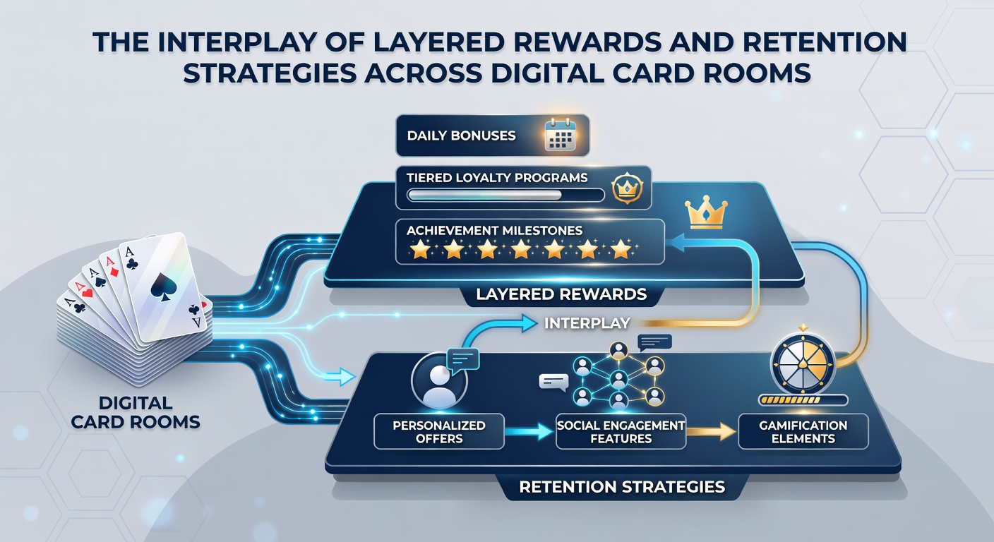 Darstellung von Retention-Strategien mit Loyalty-Punkten und personalisierten Angeboten in Poker-Apps